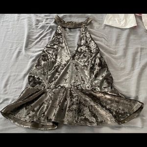 Night out velvet shirt